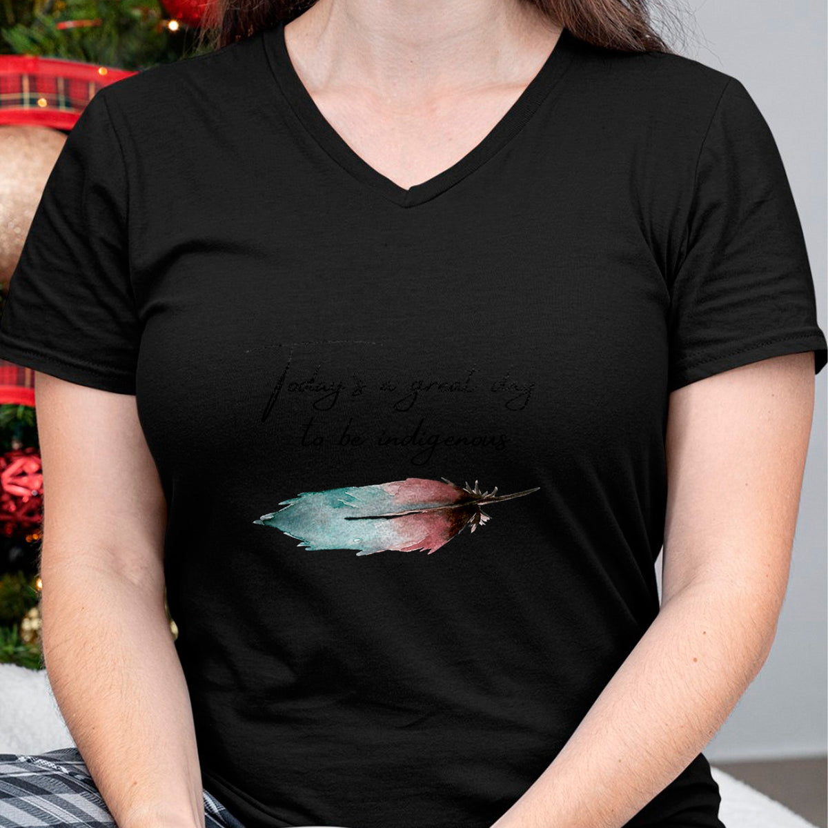 Native American T-Shirts, Vintage Native American Unisex T-Shirt/Hoodie/Sweatshirt HLT00 - Today_s a great day to be Indigenous for native american