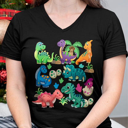 Best Dinosaur Lover Shirt, Funny Dinosaur UnisexT-Shirt/Hoodie/Sweatshirt HLT00 - Types of Dinosaurs Cute Dino Identification Girl Boy T-Shirt