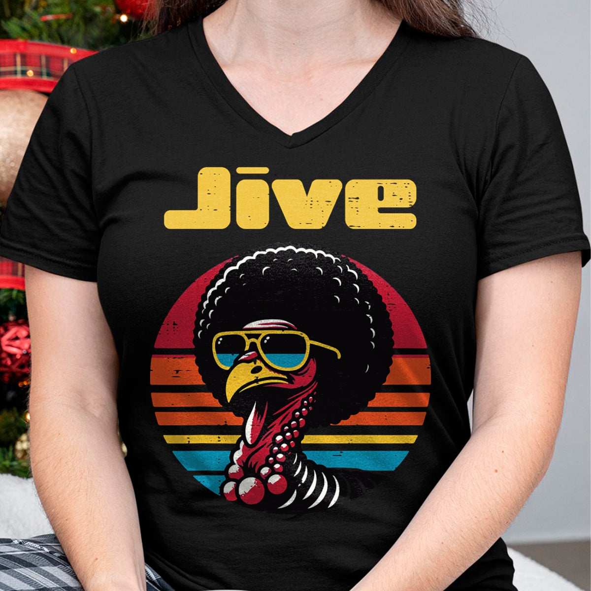 Best Thanksgiving Family Shirt , Funny Thanksgiving UnisexT-Shirt/Hoodie/Sweatshirt HLT00 - Thanksgiving Afro Turkey Jive Vintage 70s Men Women Kids T-Shirt