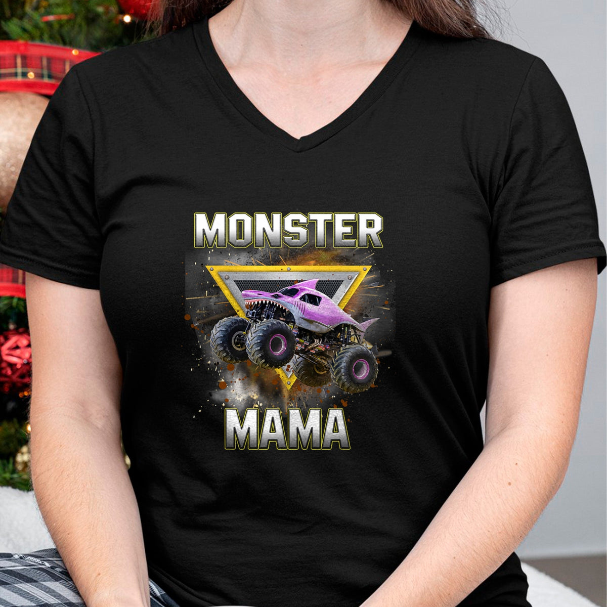 Gift for Mom Shirt, Funny Mom Unisex T-Shirt/Hoodie/Sweatshirt HLT00 - Monster Truck Mama Monster Truck Are My Jam Truck Lovers T-Shirt