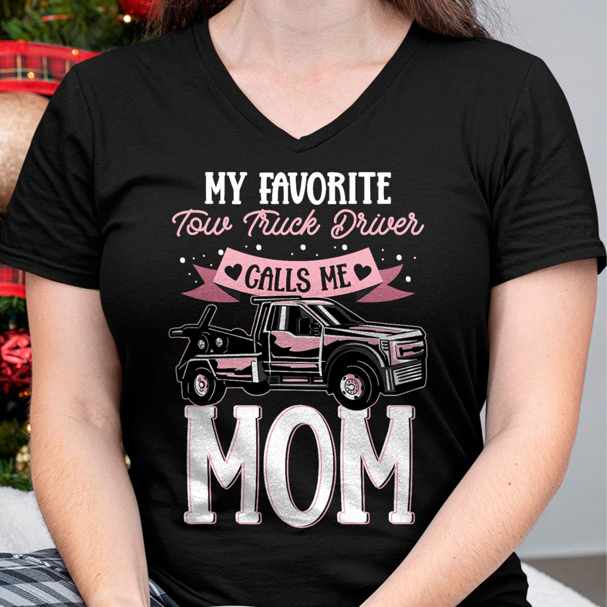 Best Truck Driver Life Shirt, Funny Trucker UnisexT-Shirt/Hoodie/Sweatshirt HLT00 - Mother Women Wrecker Tow Truck Driver Calls Me Mom T-Shirt