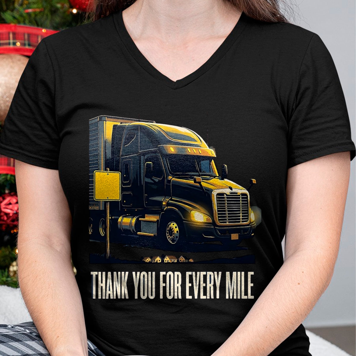 Best Truck Driver Life Shirt, Funny Trucker UnisexT-Shirt/Hoodie/Sweatshirt HLT00 - Thank You For Every Mile Truck Driver Appreciation Week Gift T-Shirt, Men, Pink, XX-Large