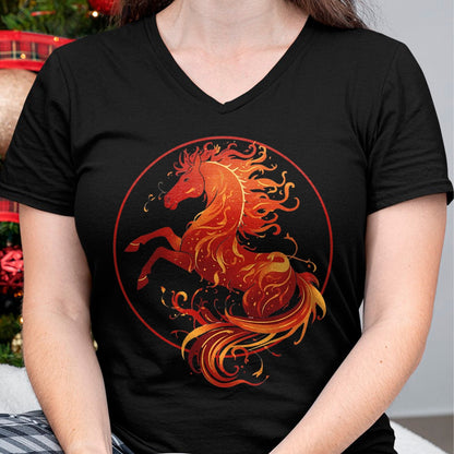 Best Horse Lover Shirt , Funny Horse UnisexT-Shirt/Hoodie/Sweatshirt HLT00 - Year of The Fire Horse 2026 Chinese New Year Strength T-Shirt