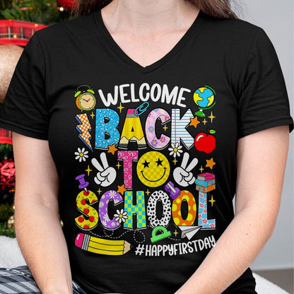 Best Student Shirt, Funny Back To School UnisexT-Shirt/Hoodie/Sweatshirt HLT00 - Welcome Back to School Happy First Day of School Teacher Kid T-Shirt, Men, Black, 3X-Large (1)
