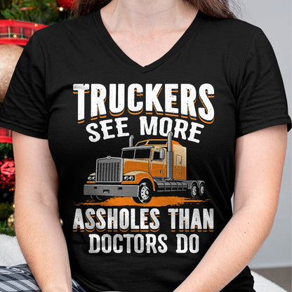 Best Truck Driver Life Shirt, Funny Trucker UnisexT-Shirt/Hoodie/Sweatshirt HLT00 - Truckers See More Funny Truck Driver Gifts for Trucking Dads T-Shirt (2)