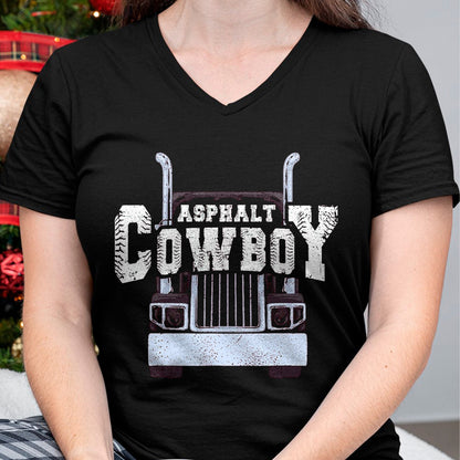 Best Truck Driver Life Shirt, Funny Trucker UnisexT-Shirt/Hoodie/Sweatshirt HLT00 - Asphalt Cowboy Cool Truck Driver Design Trucker T-Shirt, Men, Black, XX-Large