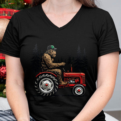 Best Farmer Life Shirt, Funny Farmer UnisexT-Shirt/Hoodie/Sweatshirt HLT00 - Bigfoot Tractor Farming Funny Farmer Sasquatch Lovers T-Shirt