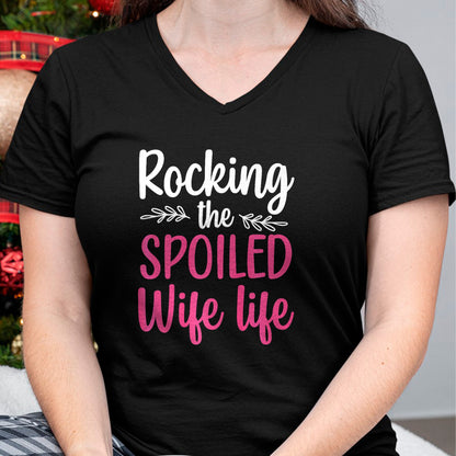Best Wife Shirt, Wife and Husband Unisex T-Shirt/Hoodie/Sweatshirt HLT00 - Gift for wife T shirt, spoiled wife   Funny Spoiled Wife Art For Women Girls Husband Spoiled Wife Pr (33)