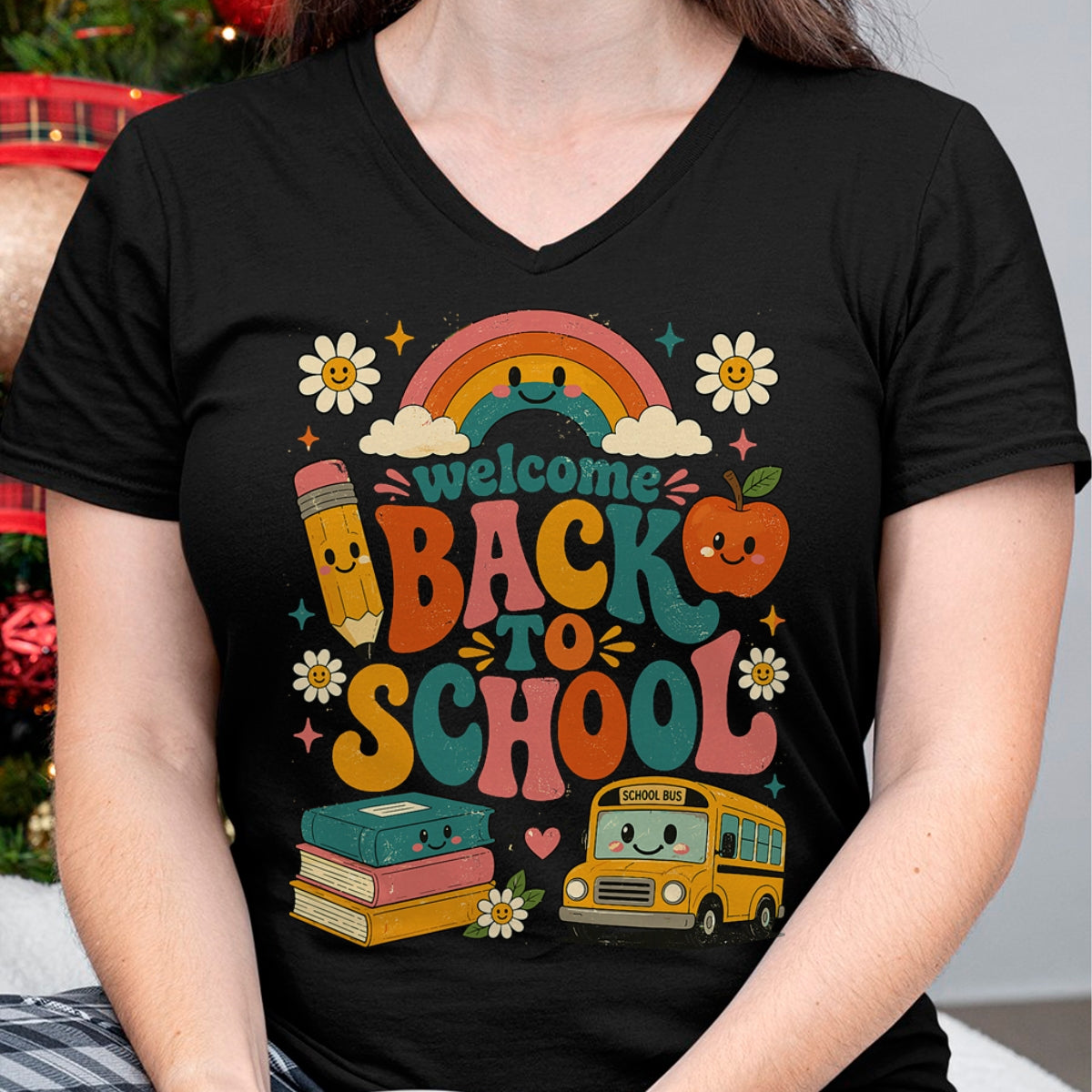Best Student Shirt, Funny Back To School UnisexT-Shirt/Hoodie/Sweatshirt HLT00 - Welcome Back to School Rainbow Teacher Apparel First Day T-Shirt