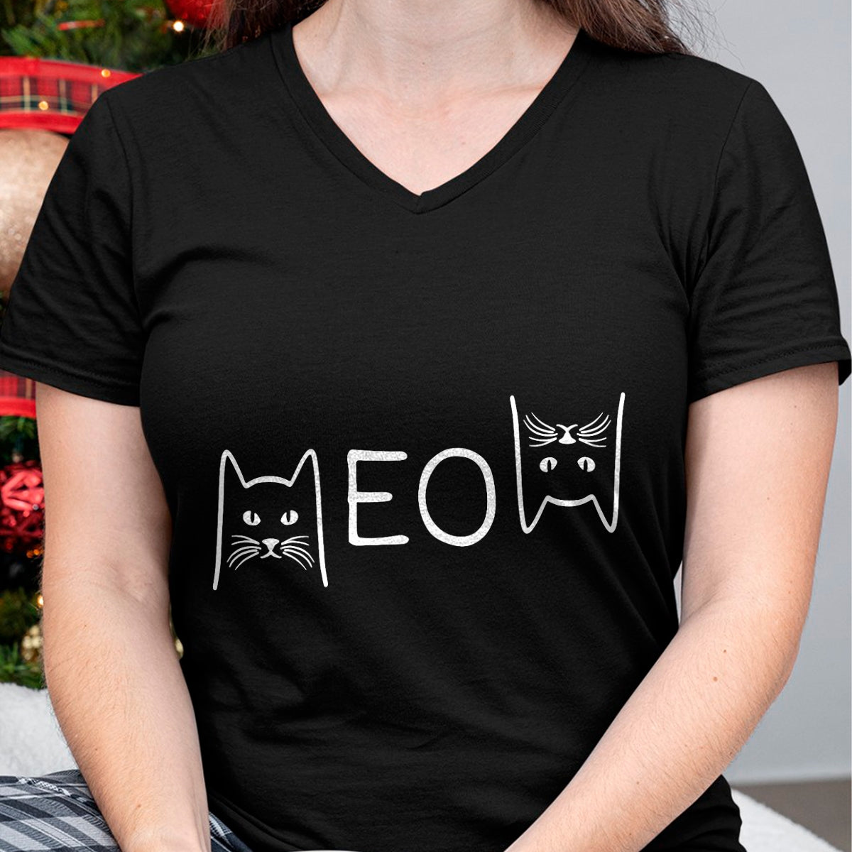 Cat Love Shirt, Funny Cat Lover Gift UnisexT-Shirt/Hoodie/Sweatshirt HLT00 - Meow Cat Shirt Meow Kitty Funny Cats Mom and Cat Dad T-Shirt