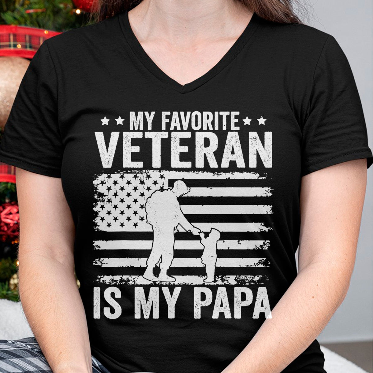 Proud Veteran Shirt, Funny Veteran UnisexT-Shirt/Hoodie/Sweatshirt HLT00 - Veterans Day Military My Favorite Veteran Is My Papa Kids T-Shirt
