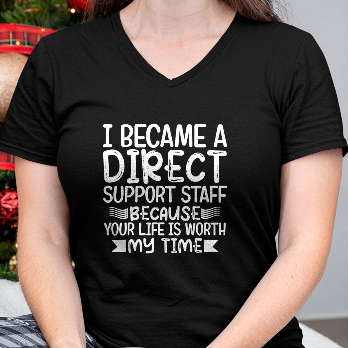 Funny Nurse Shirt, Nurse Unisex T-Shirt/Hoodie/Sweatshirt HLT00 - I Became-Direct Support Staff funny DSP Nurse mom gifts T-Shirt