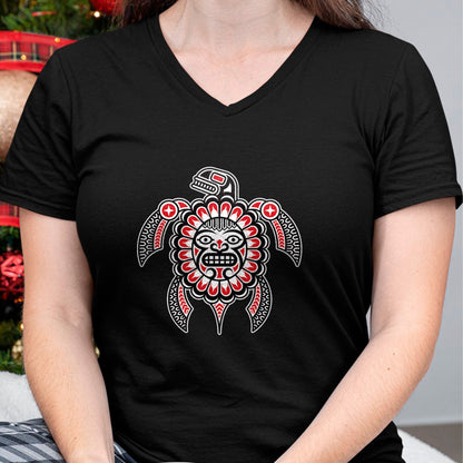 Native American T-Shirts, Vintage Native American Unisex T-Shirt/Hoodie/Sweatshirt HLT00 - Haida Turtle American Indian Native America Indigenous