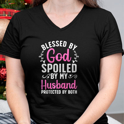 Best Wife Shirt, Wife and Husband Unisex T-Shirt/Hoodie/Sweatshirt HLT00 - Gift for wife T shirt, spoiled wife   Funny Spoiled Wife Art For Women Girls Husband Spoiled Wife Pr (2)