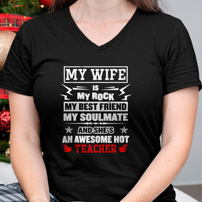 Best Wife Shirt, Wife and Husband Unisex T-Shirt/Hoodie/Sweatshirt HLT00 - Mens My Wife Is My Best Friend Awesome Hot Teacher Funny Husband T-Shirt