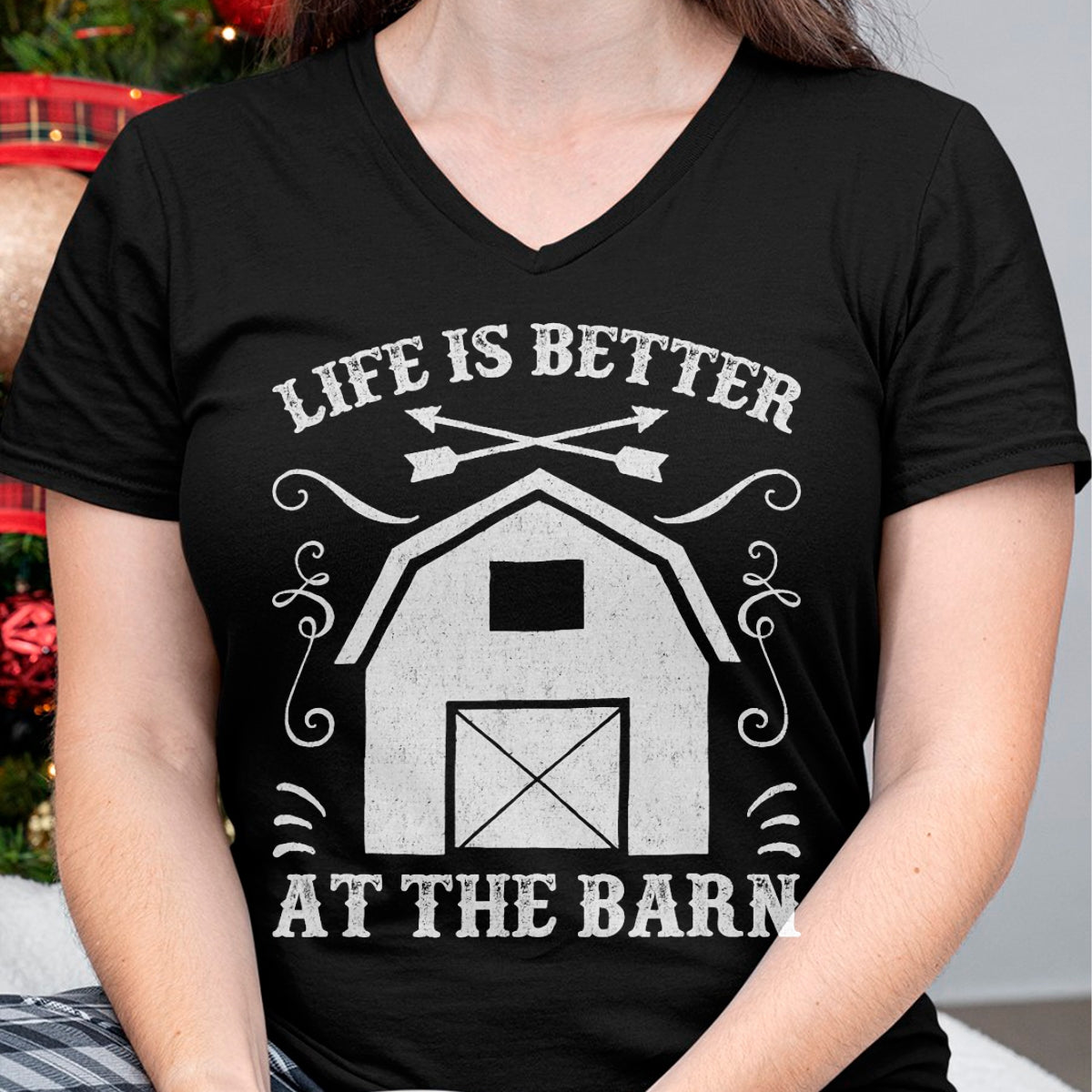 Best Horse Lover Shirt , Funny Horse UnisexT-Shirt/Hoodie/Sweatshirt HLT00 - Life Is Better At The Barn Shirt - Funny Farmer T Shirt T-Shirt