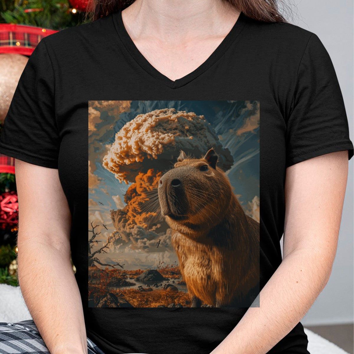 Cute Capybara Shirt, Funny Capybara Unisex T-Shirt/Hoodie/Sweatshirt HLT00 - Funny Graphic Capybara Long Sleeve T-Shirt (13)