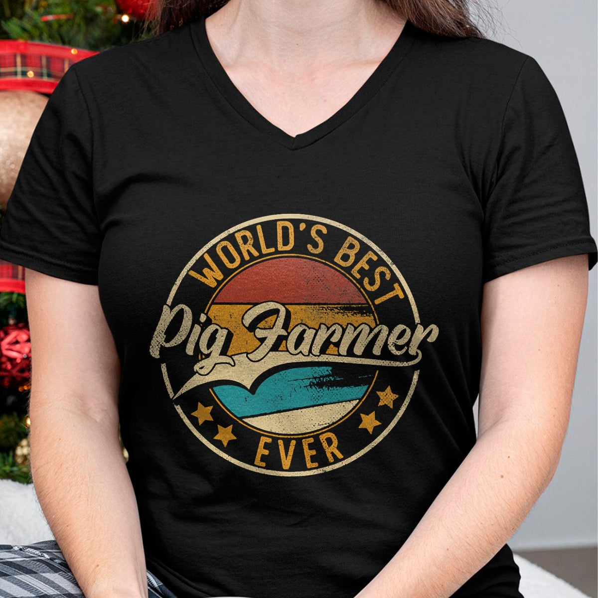 Best Farmer Life Shirt, Funny Farmer UnisexT-Shirt/Hoodie/Sweatshirt HLT00 - Worlds Best Pig Farmer  Hog Farmer T-Shirt