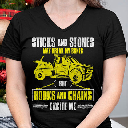 Best Truck Driver Life Shirt, Funny Trucker UnisexT-Shirt/Hoodie/Sweatshirt HLT00 - Tow Truck Driver Breakdown Lorry - Thin Yellow Line Trucker T-Shirt Small