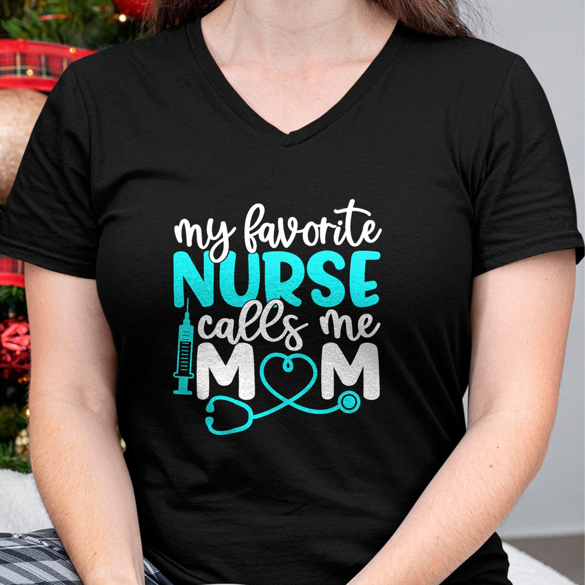 Funny Nurse Shirt, Nurse Unisex T-Shirt/Hoodie/Sweatshirt HLT00 - My Favorite Nurse Calls Me Mom Shirt Cute Mothers Day T-Shirt
