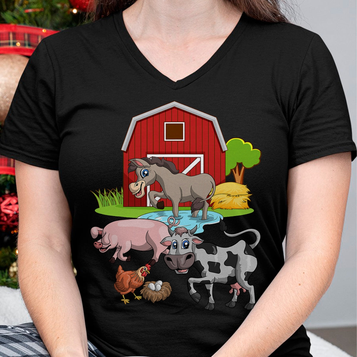 Best Farmer Life Shirt, Funny Farmer UnisexT-Shirt/Hoodie/Sweatshirt HLT00 - Donkey Pig Chicken Cow Agriculture Farm Animal T-Shirt