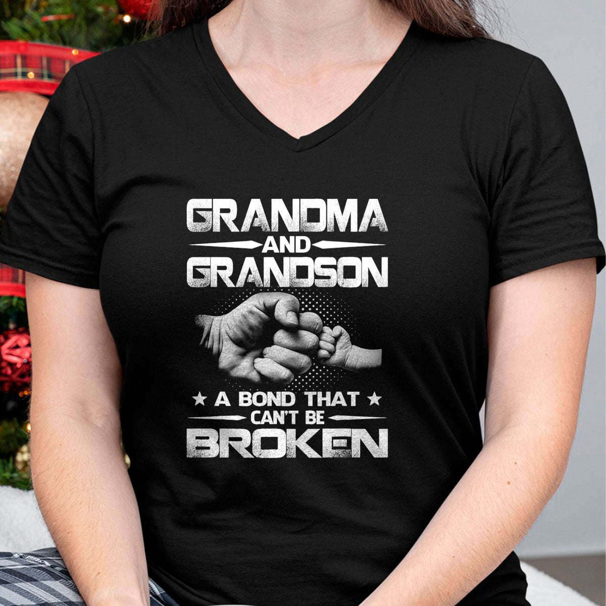 Best Grandma Shirt, Proud Grandma Unisex T-Shirt/Hoodie/Sweatshirt HLT00 - Grandma and Grandson A binding that won't be broken T-Shirt