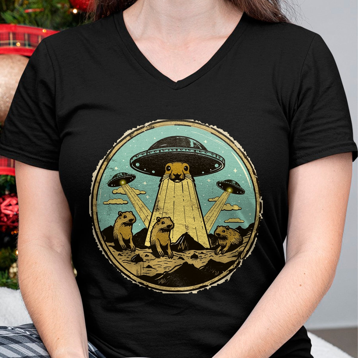 Cute Capybara Shirt, Funny Capybara Unisex T-Shirt/Hoodie/Sweatshirt HLT00 - Funny Graphic Capybara Long Sleeve T-Shirt (4)