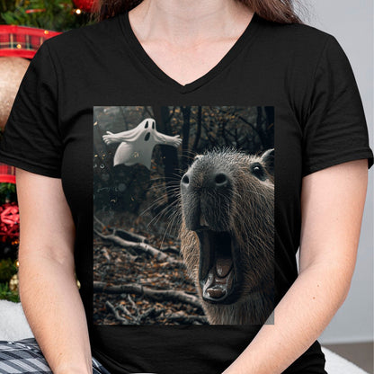 Cute Capybara Shirt, Funny Capybara Unisex T-Shirt/Hoodie/Sweatshirt HLT00 - Funny Graphic Capybara Long Sleeve T-Shirt (7)
