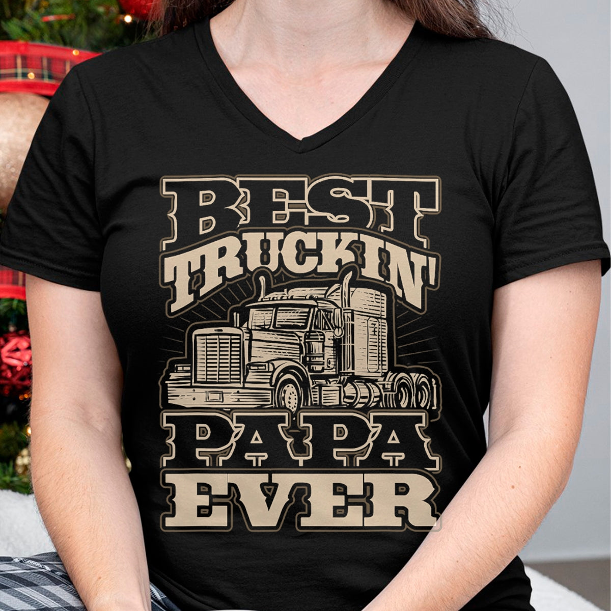 Best Truck Driver Life Shirt, Funny Trucker UnisexT-Shirt/Hoodie/Sweatshirt HLT00 - Best Truckin Papa Semi Truck Driver Trucker Life T-Shirt
