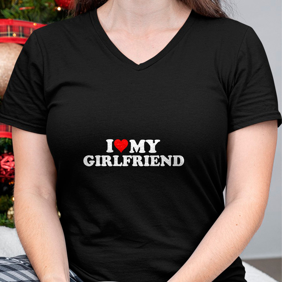 Best Wife Shirt, Wife and Husband Unisex T-Shirt/Hoodie/Sweatshirt HLT00 - I Love My Hot Girlfriend I Heart My Hot Girlfriend GF T-Shirt (2)