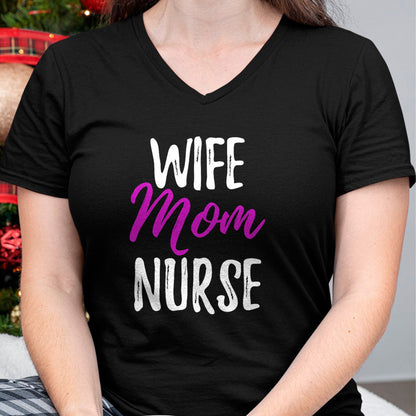 Funny Nurse Shirt, Nurse Unisex T-Shirt/Hoodie/Sweatshirt HLT00 - Wife Mom Nurse T-Shirt Funny Nurse Mom Gift Shirt T-Shirt
