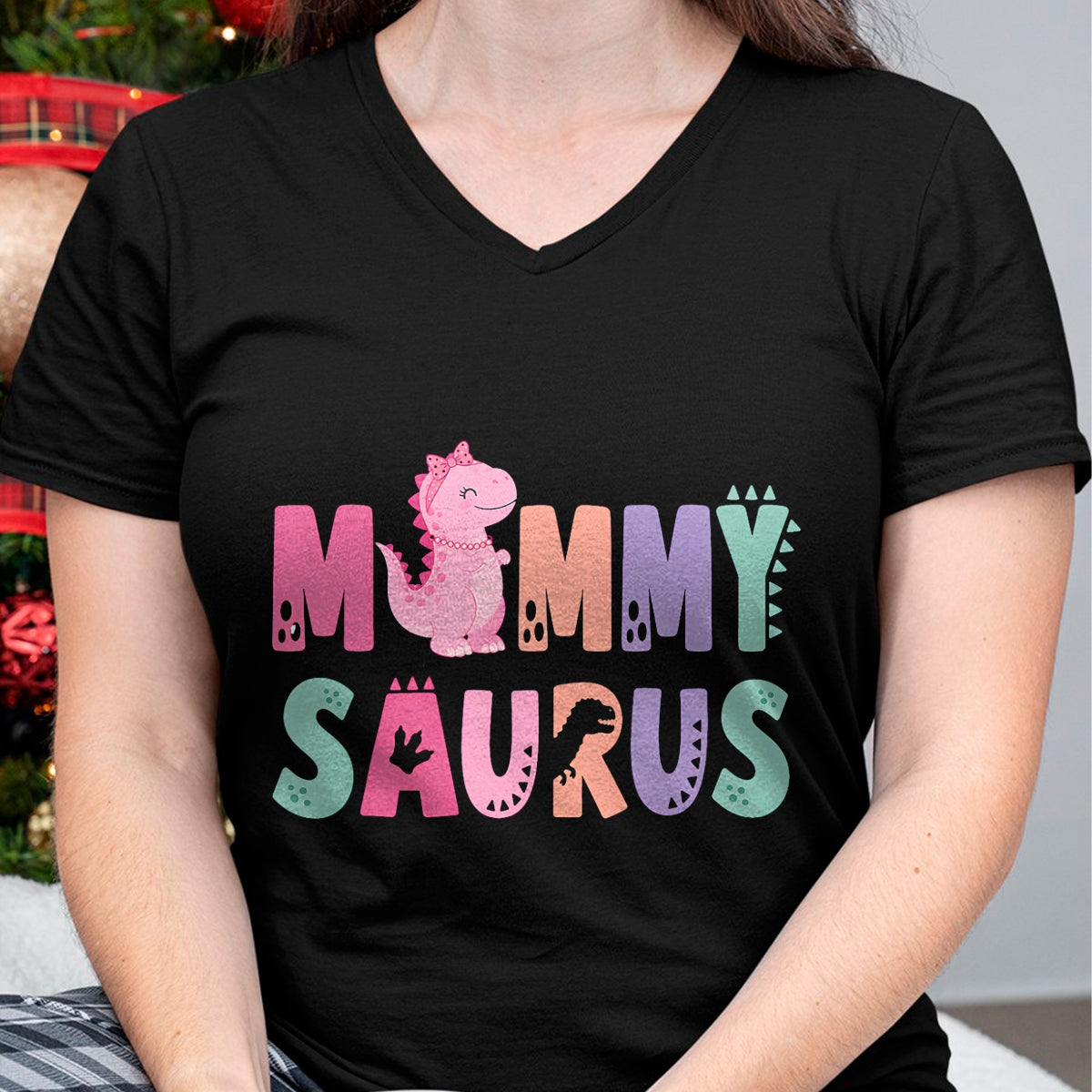 Best Dinosaur Lover Shirt, Funny Dinosaur UnisexT-Shirt/Hoodie/Sweatshirt HLT00 - Mommy Saurus Mom Dinosaur Three Rex Birthday Boy Girl T-Shirt