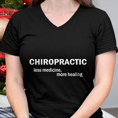 Best Doctor Shirt, Funny Doctor UnisexT-Shirt/Hoodie/Sweatshirt HLT00 - Less medicine more healing funny Chiropractic T-Shirt