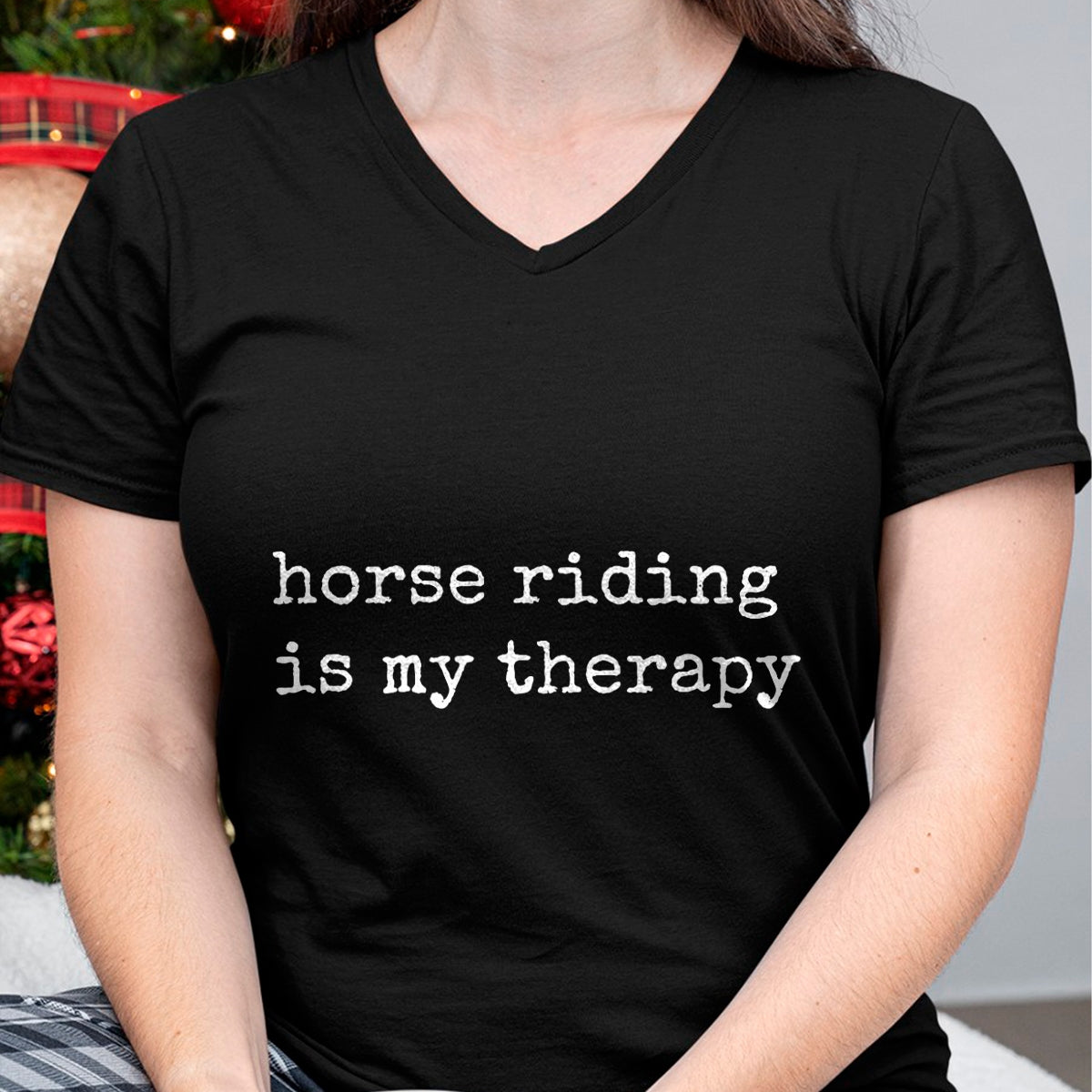 Best Horse Lover Shirt , Funny Horse UnisexT-Shirt/Hoodie/Sweatshirt HLT00 - Horse Riding is My Therapy, Horseback Riding Gifts Women Men T-Shirt (Copy)