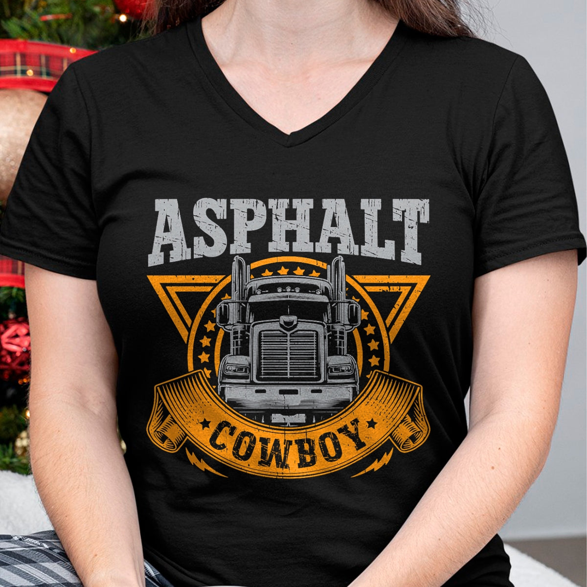 Best Truck Driver Life Shirt, Funny Trucker UnisexT-Shirt/Hoodie/Sweatshirt HLT00 - Asphalt Cowboy Cool Truck Driver Design Trucker T-Shirt (1)