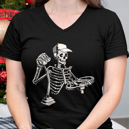 Best Truck Driver Life Shirt, Funny Trucker UnisexT-Shirt/Hoodie/Sweatshirt HLT00 - Skeleton Truck Driver - Funny Big Trucking Trucker T-Shirt