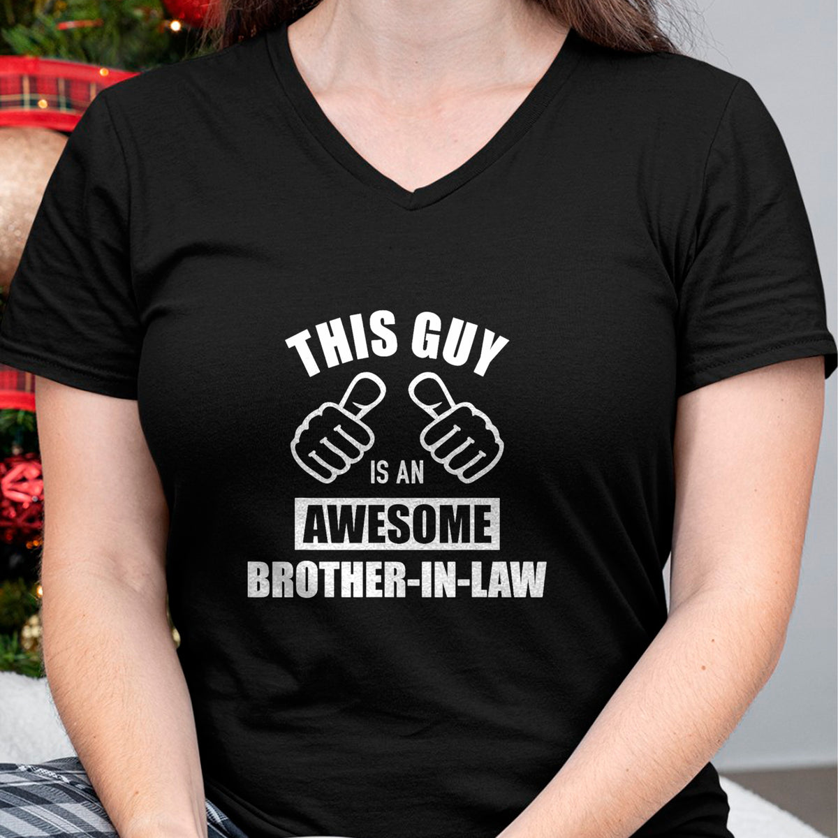 Best Wife Shirt, Wife and Husband Unisex T-Shirt/Hoodie/Sweatshirt HLT00 - This guy awesome brother-in-law from sister-in-law T-Shirt (1)