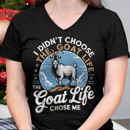 Best Farmer Life Shirt, Funny Farmer UnisexT-Shirt/Hoodie/Sweatshirt HLT00 - Goat Life Chose Me Rancher Farmer Goat Dad Funny Goat T-Shirt