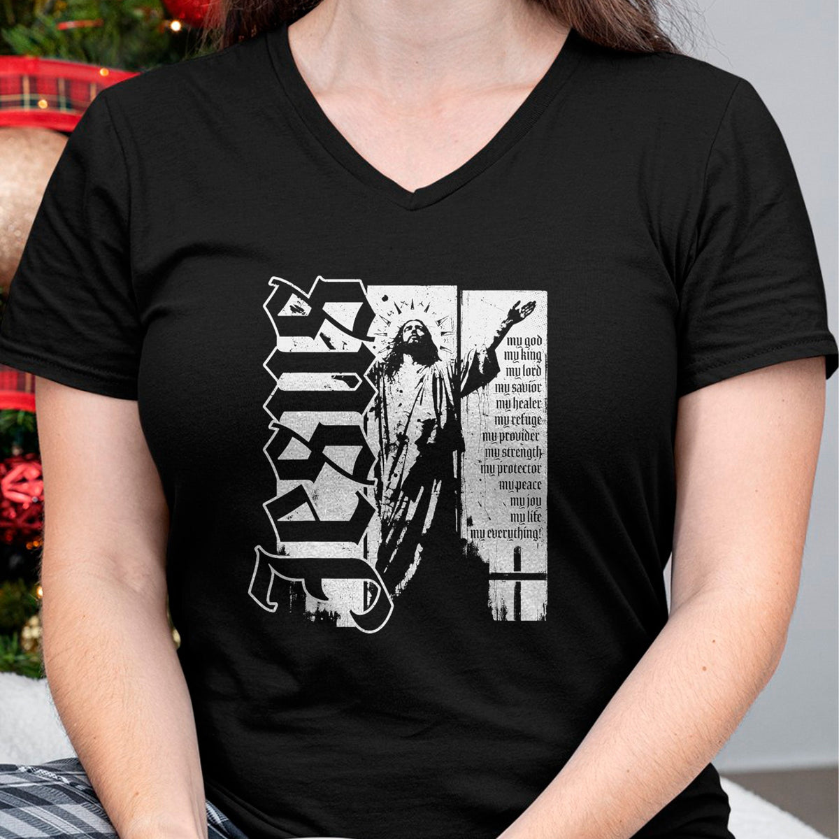 Christian Tee, Christian Faith Unisex T-Shirt/Hoodie/Sweatshirt HLT00 - Jesus Christ God King Lord Savior Strength Prayer Christian T-Shirt
