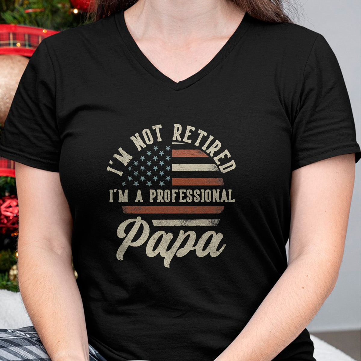 Best Grandpa Shirt, Proud Grandpa Unisex T-Shirt/Hoodie/Sweatshirt HLT00 - I'm Not Retired I'm A Professional Papa Funny Retirement T-Shirt (1)