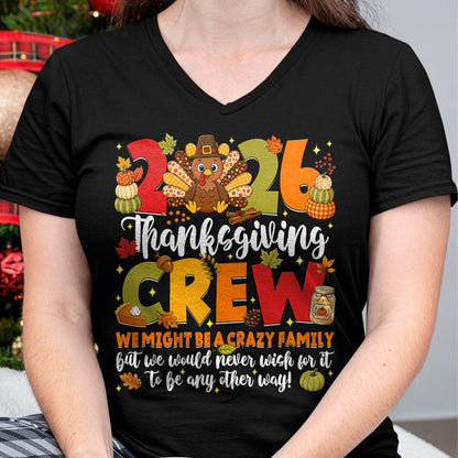 Best Thanksgiving Family Shirt , Funny Thanksgiving UnisexT-Shirt/Hoodie/Sweatshirt HLT00 - Family Thanksgiving 2026 Thanksgiving Crew Turkey Matching T-Shirt (6)