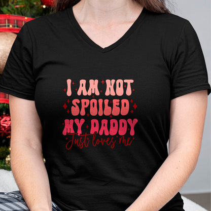 Best Wife Shirt, Wife and Husband Unisex T-Shirt/Hoodie/Sweatshirt HLT00 - Father's Day I'm Not Spoiled My Daddy Just Loves Me Daughter T-Shirt