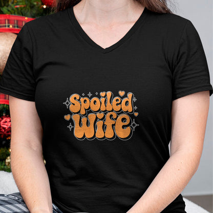 Best Wife Shirt, Wife and Husband Unisex T-Shirt/Hoodie/Sweatshirt HLT00 - Gift for wife T shirt, spoiled wife   Spoiled Wife Premium T-Shirt