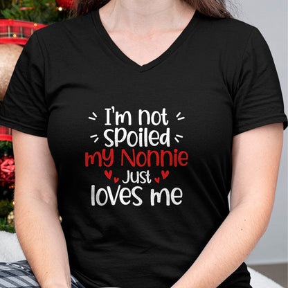 Best Wife Shirt, Wife and Husband Unisex T-Shirt/Hoodie/Sweatshirt HLT00 - I'm Not Spoiled My Nonnie Loves Me Funny Kids Best Friend T-Shirt