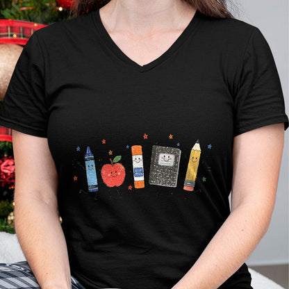 Best Teacher Shirt, Funny Teacher UnisexT-Shirt/Hoodie/Sweatshirt HLT00 - Teacher Back to School Cute School Crayon Apple Pencil T-Shirt