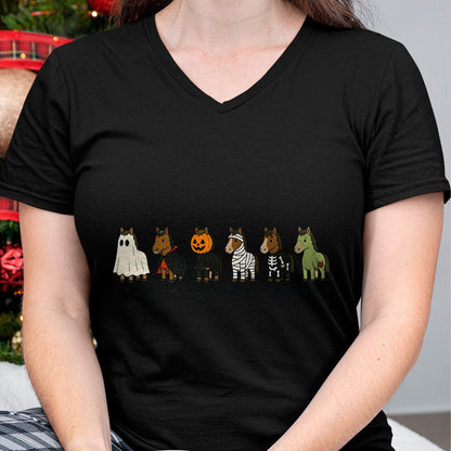 Best Horse Lover Shirt , Funny Horse UnisexT-Shirt/Hoodie/Sweatshirt HLT00 - Just A Spooky Horse Ghost Pumpkin Halloween Costumes T-Shirt