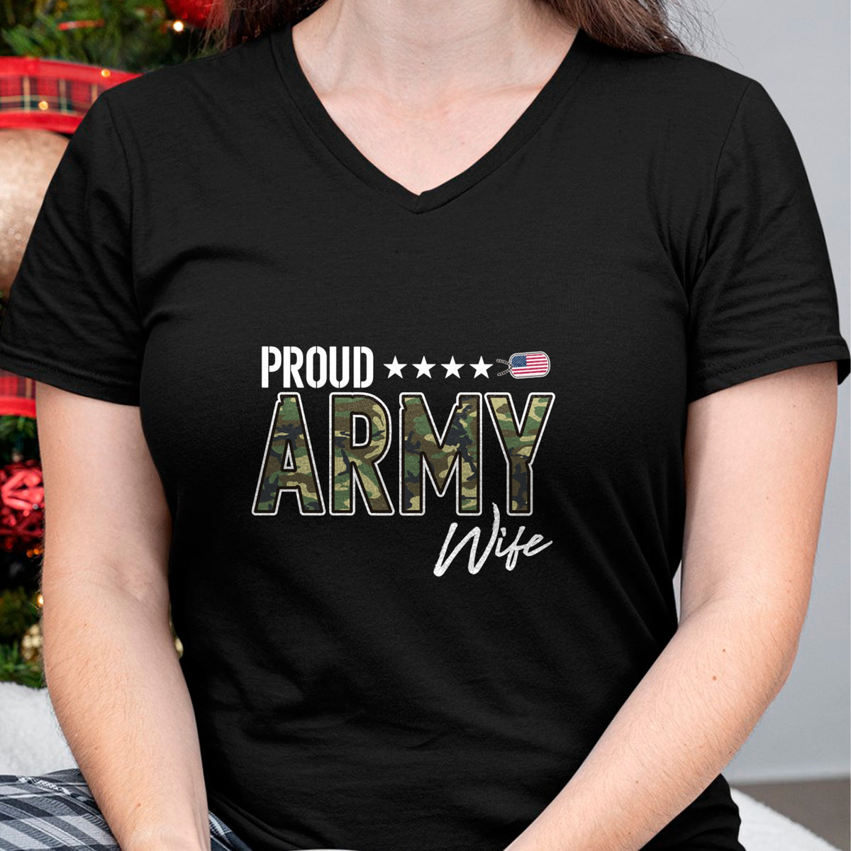 Best Wife Shirt, Wife and Husband Unisex T-Shirt/Hoodie/Sweatshirt HLT00 - Gift for wife T shirt, lucky wife   OCP Proud Army Wife Pullover Hoodie