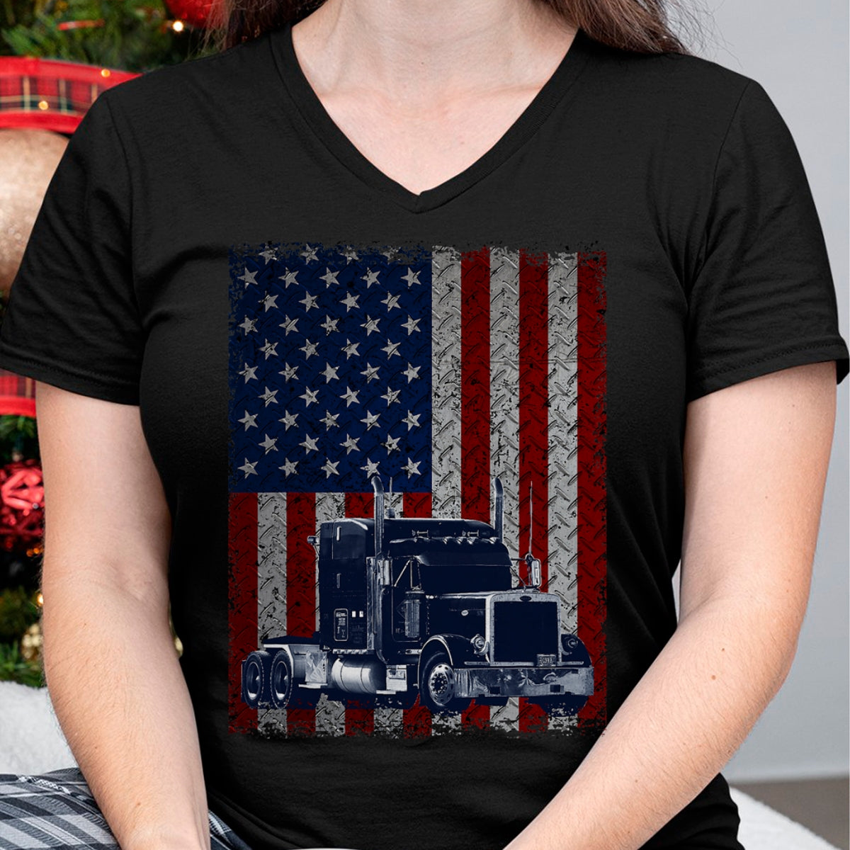 Best Truck Driver Life Shirt, Funny Trucker UnisexT-Shirt/Hoodie/Sweatshirt HLT00 - Truck Driver American Flag Patriotic Trucker T-Shirt