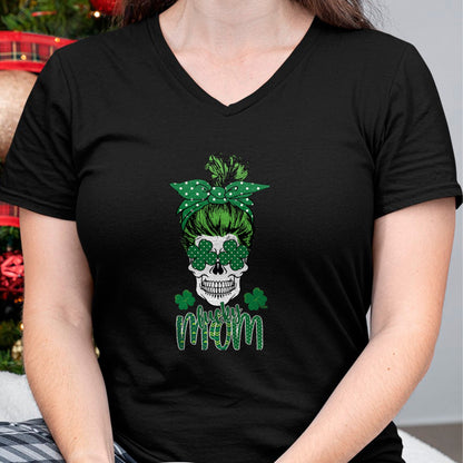 Gift for Mom Shirt, Funny Mom Unisex T-Shirt/Hoodie/Sweatshirt HLT00 - Lucky Mom Shamrock St. Patricks Day Rainbow Saint Paddys T-Shirt