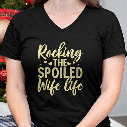 Best Wife Shirt, Wife and Husband Unisex T-Shirt/Hoodie/Sweatshirt HLT00 - Gift for wife T shirt, spoiled wife   Funny Spoiled Wife Art For Women Girls Husband Spoiled Wife Pu (5)